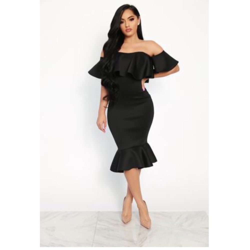 Formal black dress